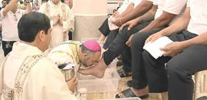 Reviven lavatorio de  pies en Jueves Santo