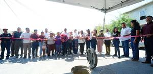 Entrega alcaldesa obras hidráulicas y sanitarias