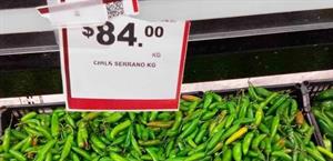 Sube el chile y aprieta a la economía familiar