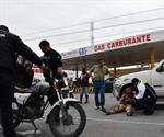 Motociclista lesionado tras accidente en boulevard Morelos