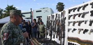 Destruyen 885 armas, gran  golpe al arsenal del crimen