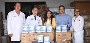 Senadora realiza donativos  de insumos a los hospitales