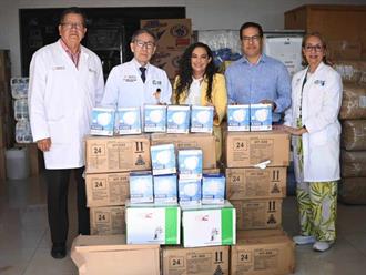 Senadora realiza donativos  de insumos a los hospitales