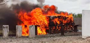 Incineran enervantes en el cuartel militar