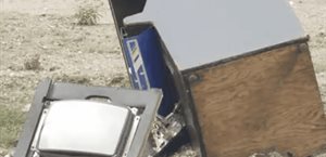 Máquina a punto de generar una tragedia en la carretera