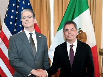 Secretarios del Tesoro de EU y de Hacienda de México se reúnen