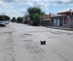 Reportan ponchallantas en calles de Río Bravo
