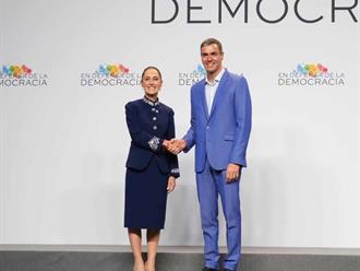 Sheinbaum y Sánchez acuerdan retomar diálogo México-España