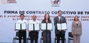 Refrenda alcaldesa compromiso con  los trabajadores