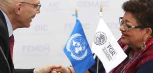 Se reúne Godoy con Volker Türk; abordan sistema forense