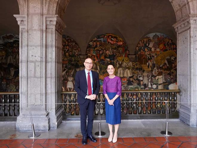  Sheinbaum acuerda colaboración con la ONU en Derechos Humanos