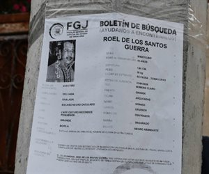 Búsqueda de mesero desaparecido