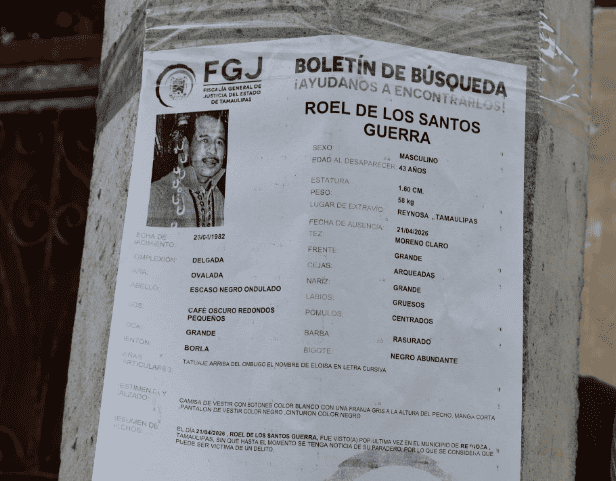 Búsqueda de mesero desaparecido