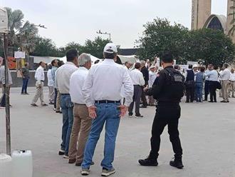 Protestan jubilados de Pemex en Reynosa