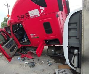 Fuerte choque en la carretera Victoria-Matamoros deja un herido de gravedad
