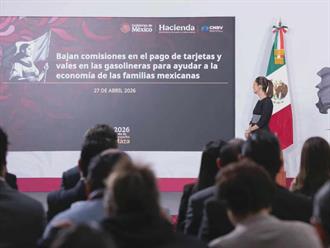 Va Sheinbaum por gasolina más barata