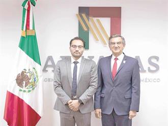 Se reúne Américo con nuevo titular de Aduanas