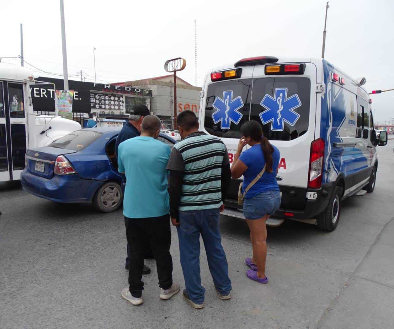 Accidente deja dos menores heridos en Río Bravo