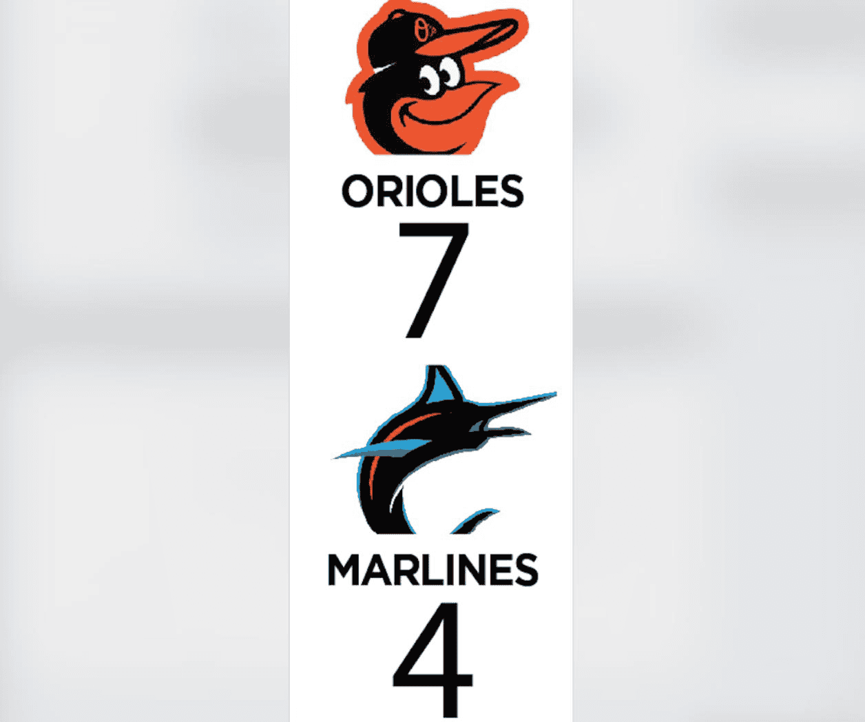 Vencen Orioles a Marlines, otra vez