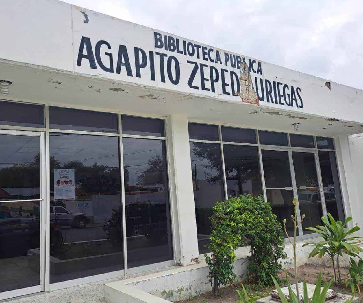 Deterioro en fachada y techo de Biblioteca Agapito Zepeda