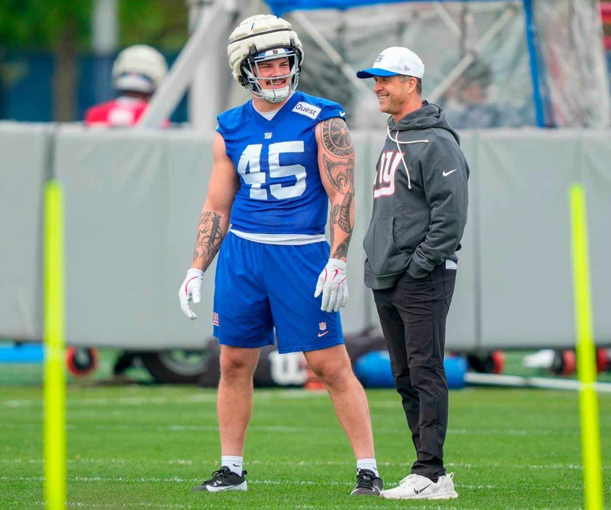 Para John Harbaugh, el primer minicampamento con Gigantes es ensayo
