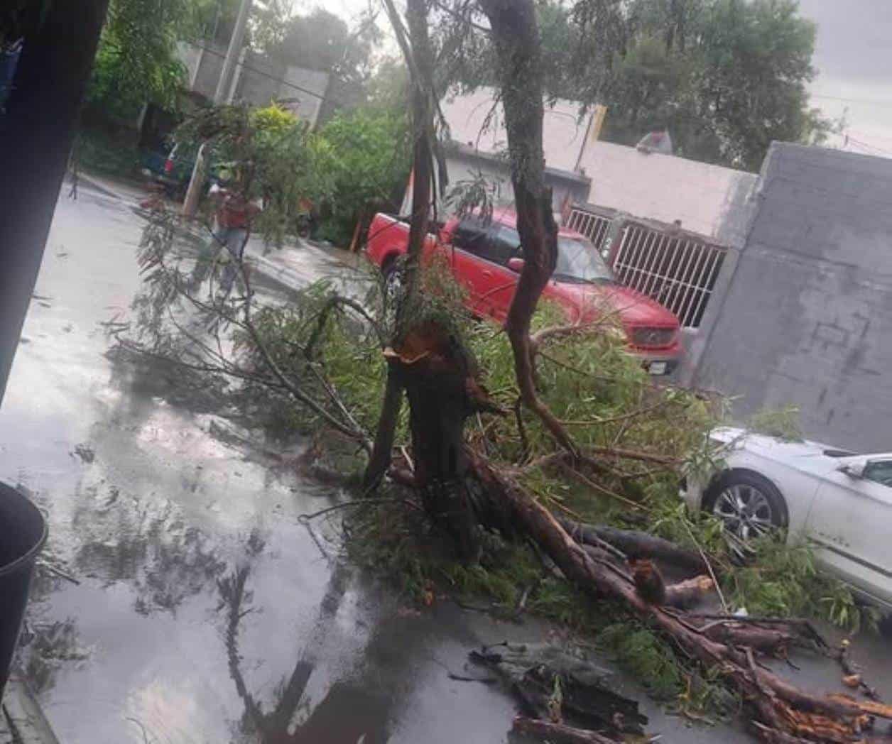 Lluvia intensa deja caos en  calles y cortes de servicios