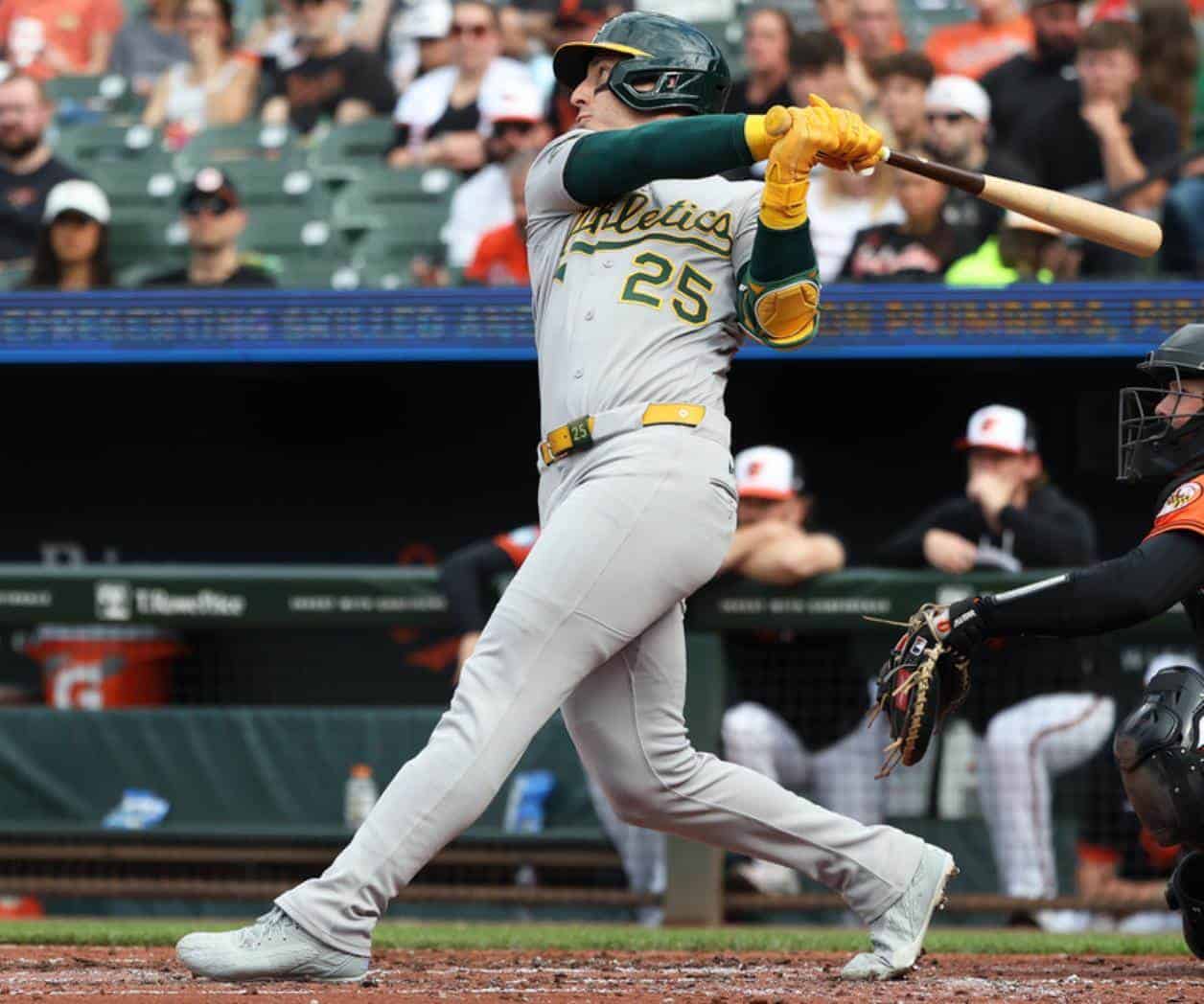 Jonrón de Rooker y labor de Civale en 5 entradas dan triunfo a As 6-2 ante Orioles