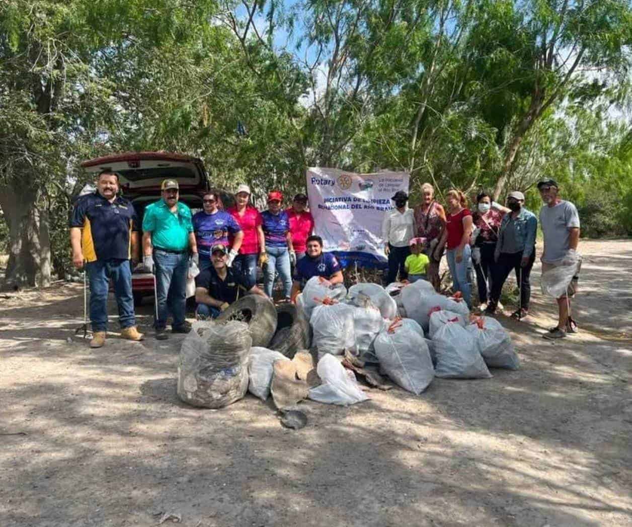 Invitan Rotarios a limpiar y recuperar el río Bravo