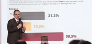 Gasolineras empiezan a ajustar precio del diésel hacia los 27 pesos