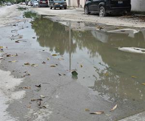 Crisis en colonias por colapso de drenajes.
