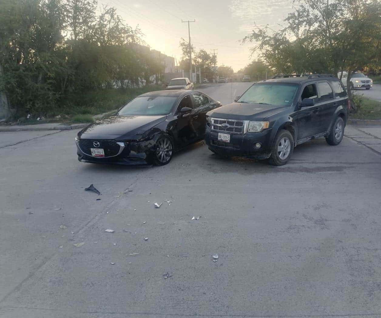  Choque en Río Bravo deja cuantiosos daños materiales