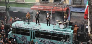 U2 sorprende en el Centro Histórico con grabación de video