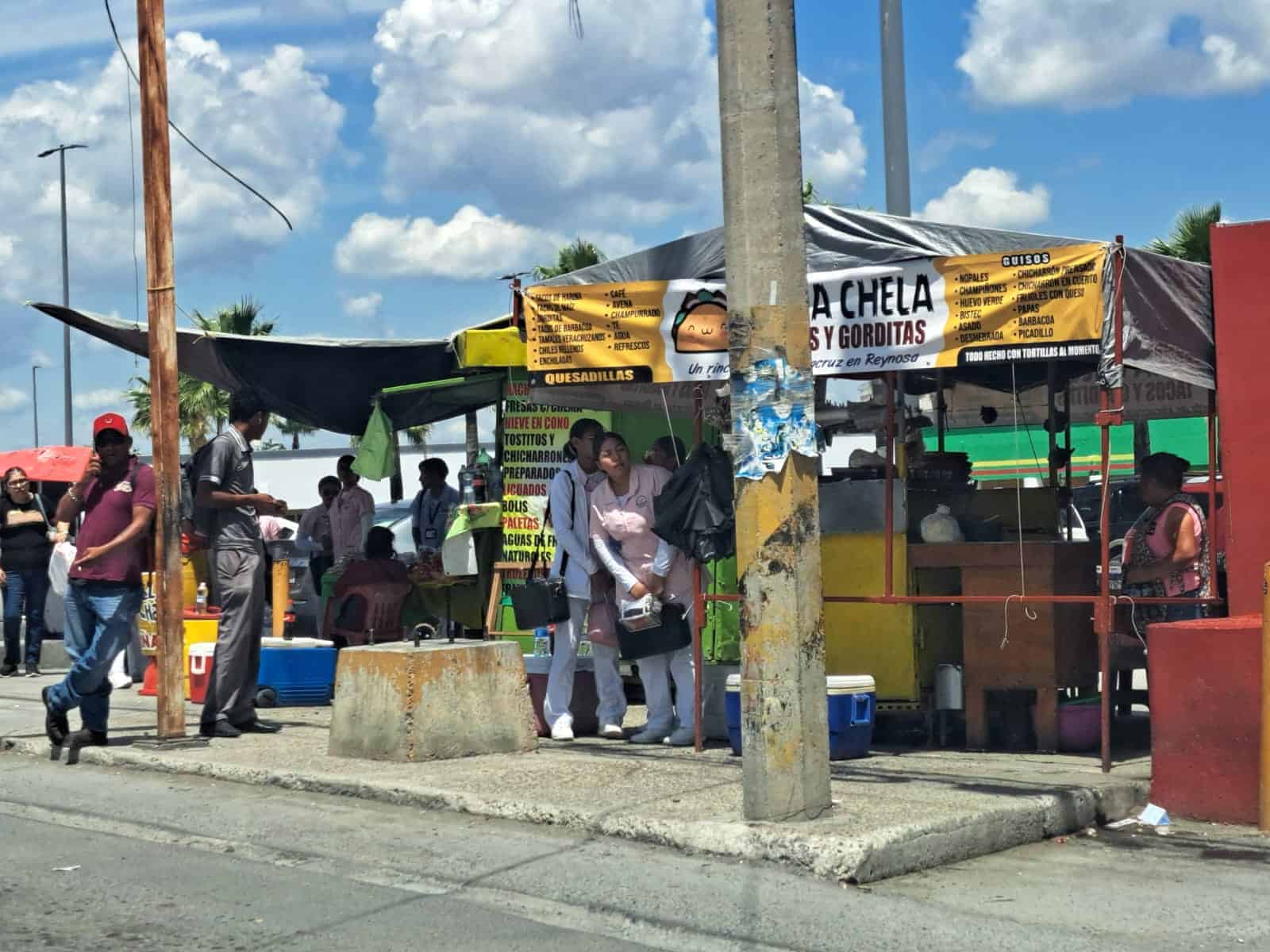 Protección solar en paradas de microbuses