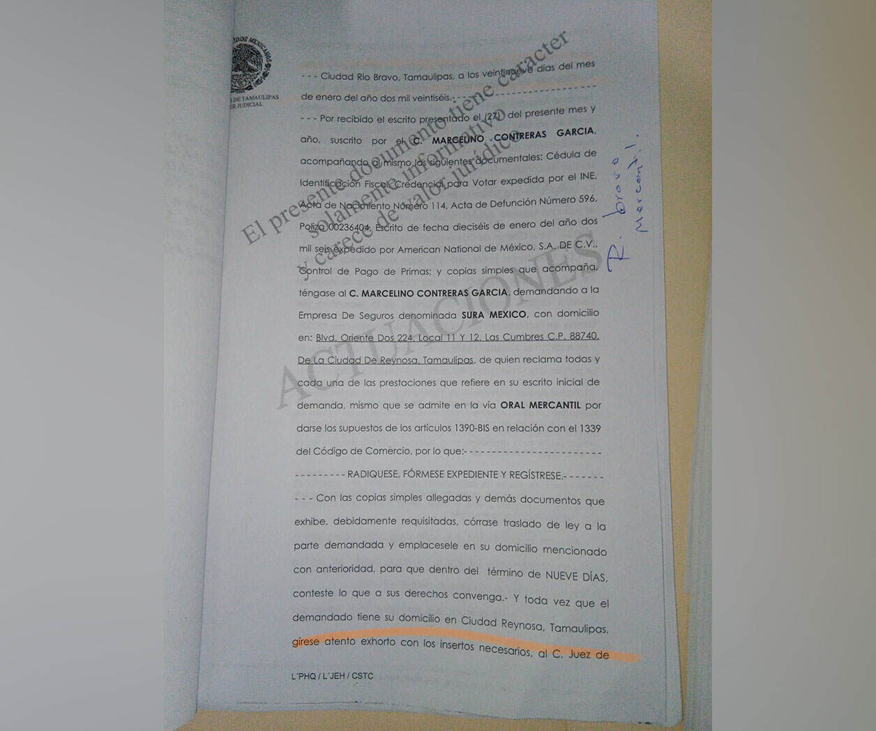 Incumplen pago de seguro de vida