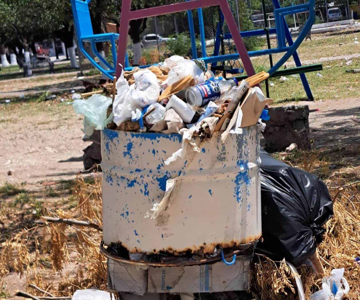 Demandan servicio de recolección de basura
