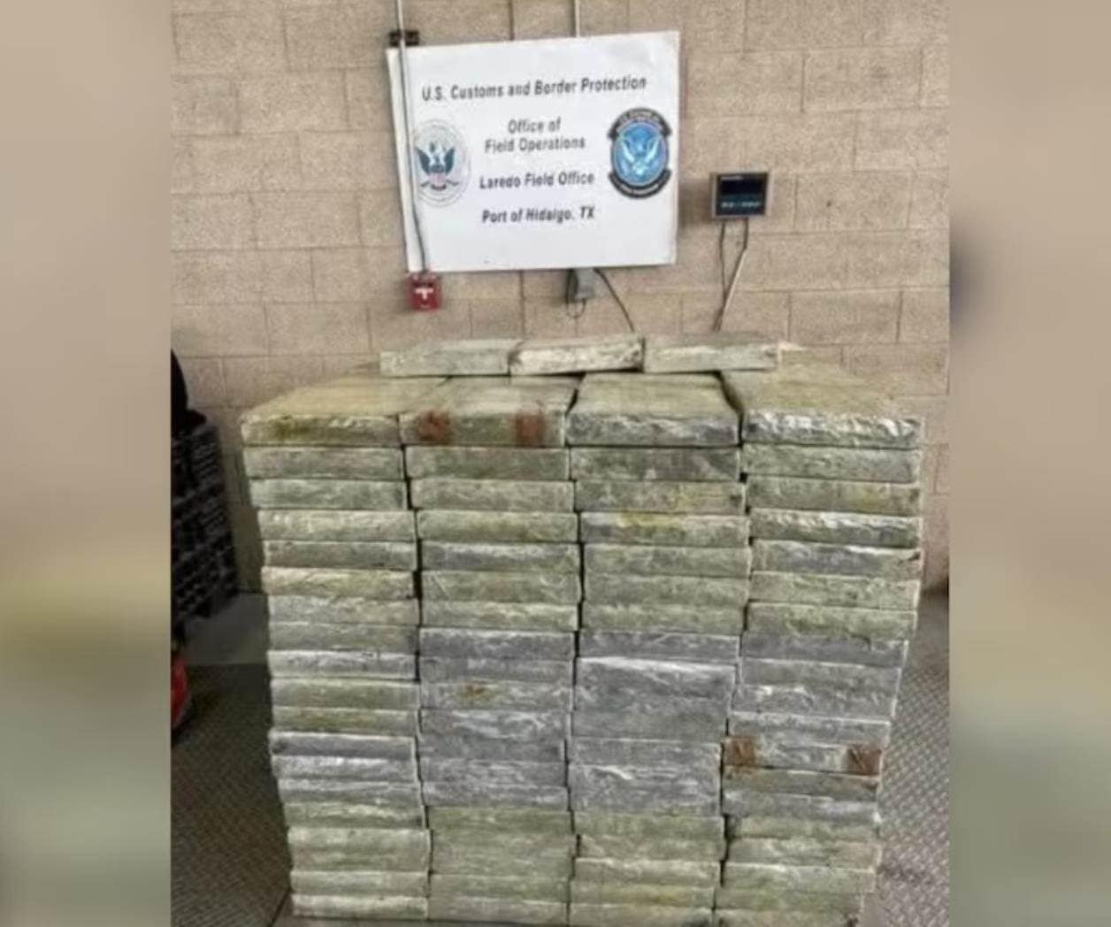 Decomisan 745 kilos de metanfetamina en puente Pharr