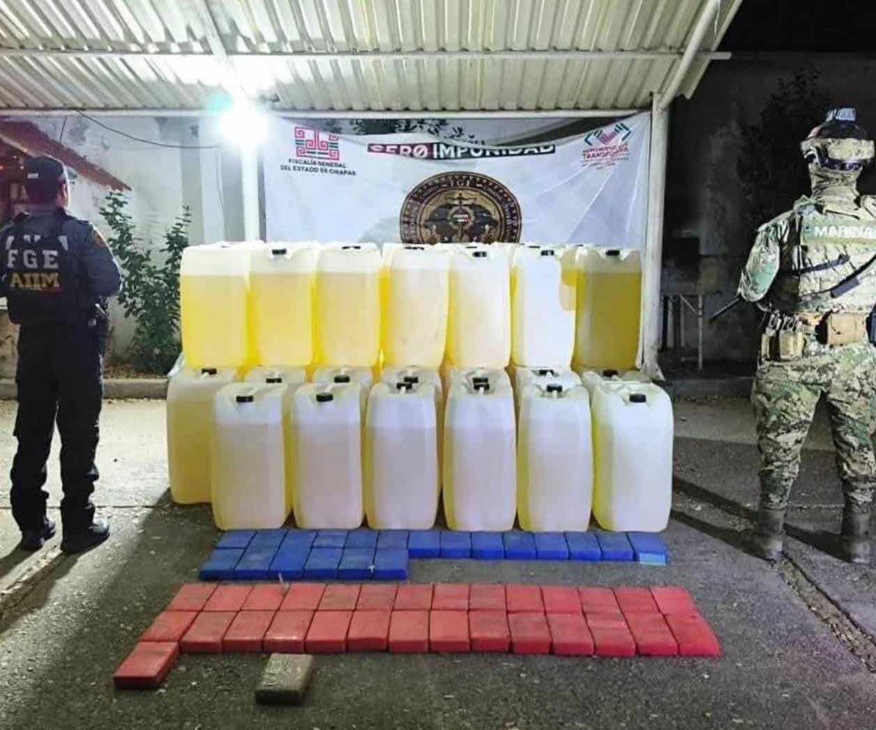 Desmantela la Marina red de tráfico marítimo en Chiapas