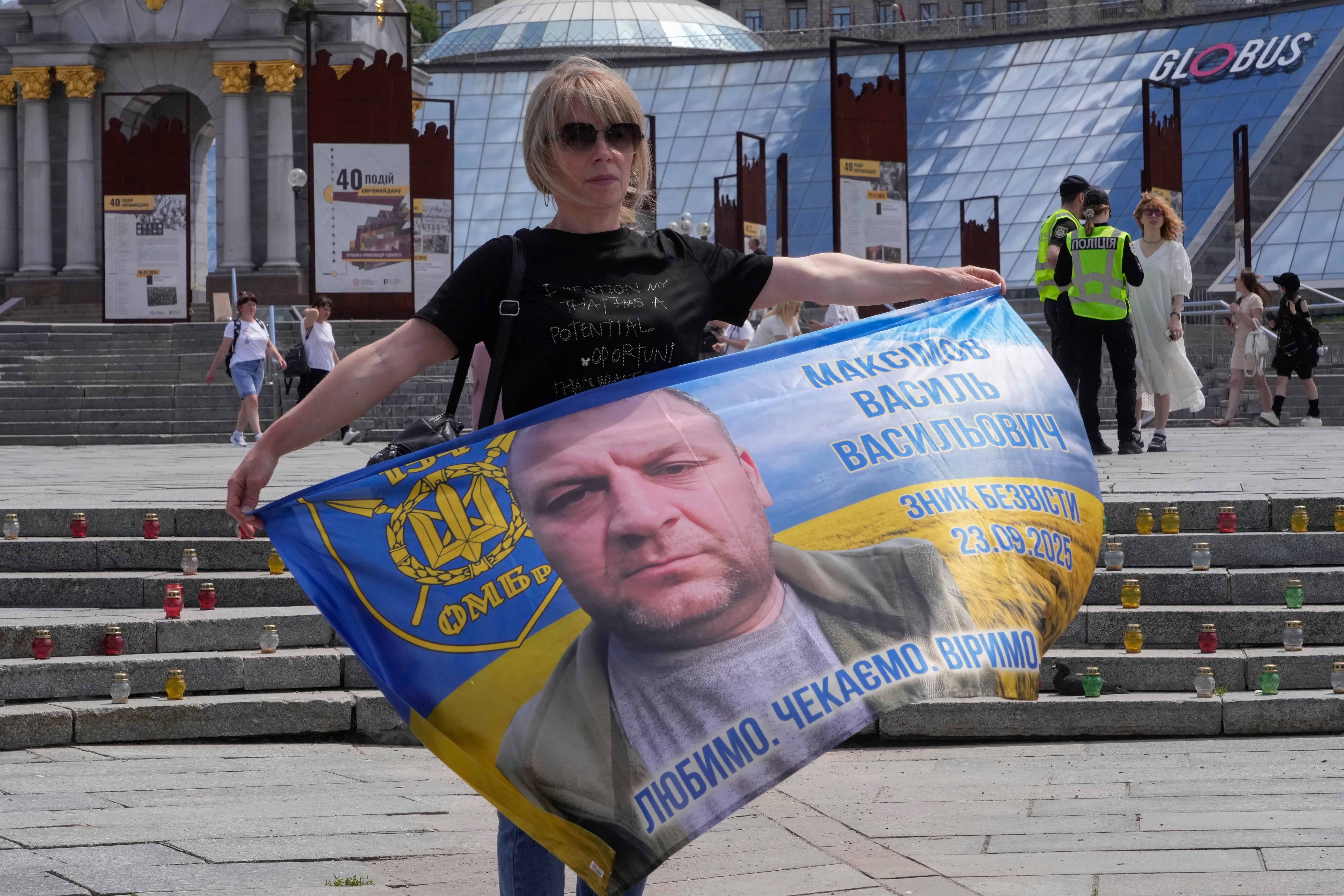 Protestan familias de desaparecidos en Kiev