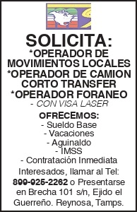 (LOGO) SOLICITA: *OPERADOR 
