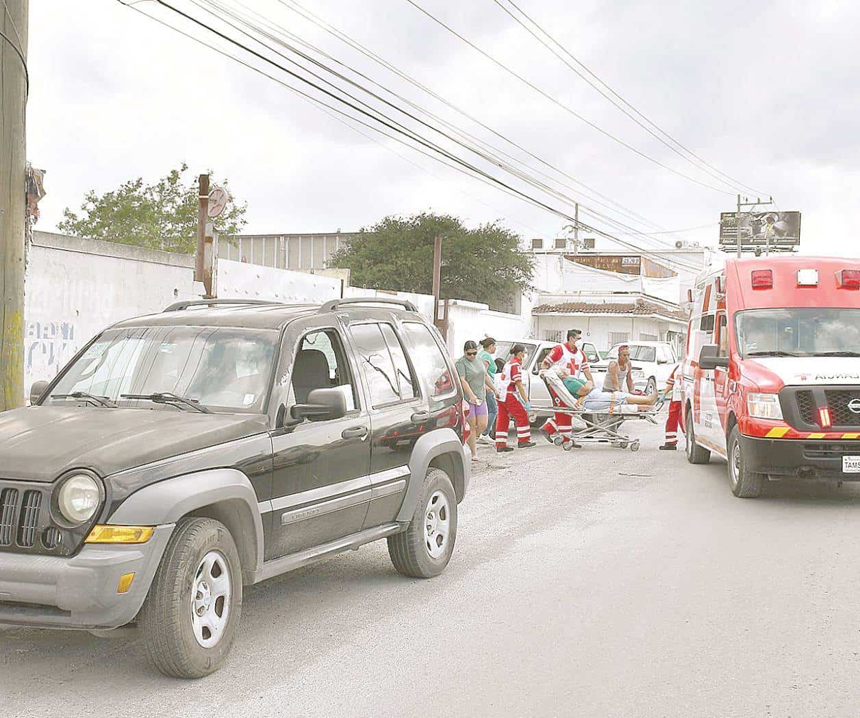Mujer lesionada en choque por alcance