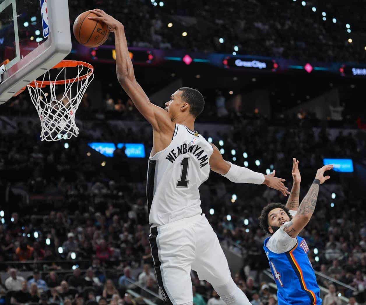 Wembanyama y San Antonio empatan 2-2  a los Thunder