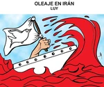 Oleaje en irán