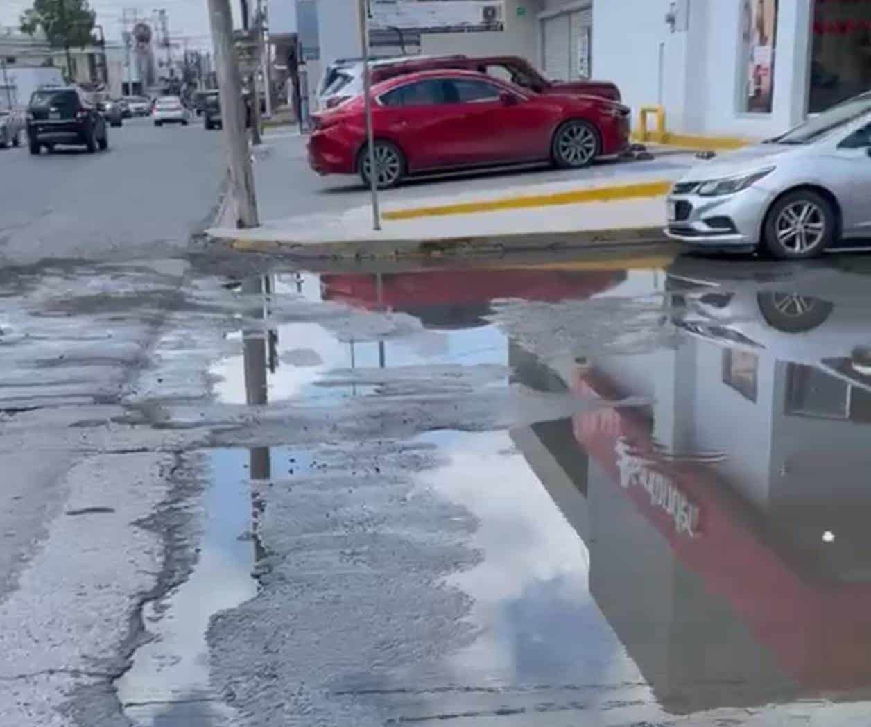 Encharcamientos permanentes afectan a comercios en Reynosa