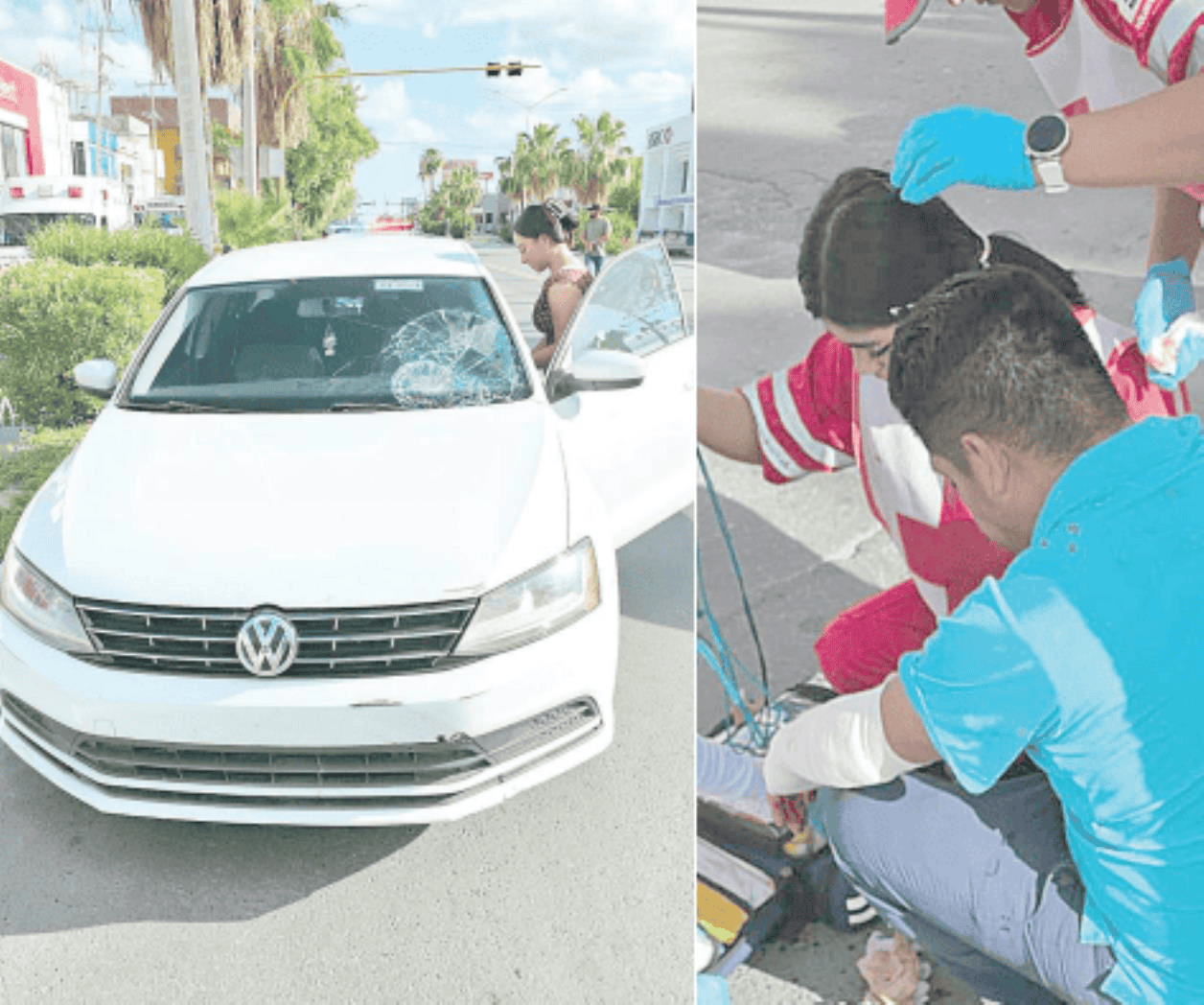 Peatón herido al ser arrollado por auto