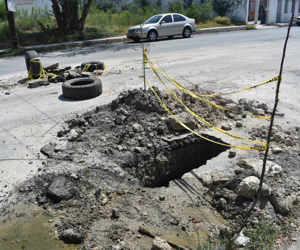  Fuga de aguas negras y obra inconclusa afectan la colonia Rodríguez