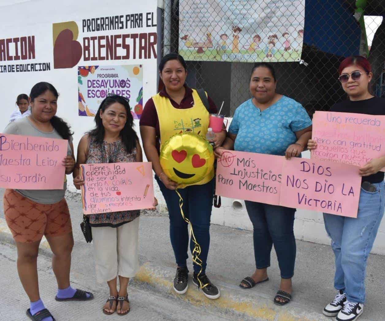  Regresa la maestra Leidy Zúñiga a las aulas tras nueve meses