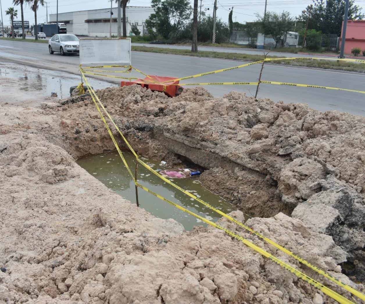 COMAPA deja obra inconclusa y causa riesgo en Vista Alta