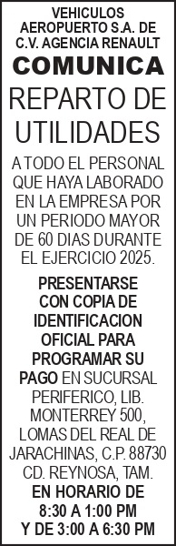 VEHICULOS AEROPUERTO S.A. 