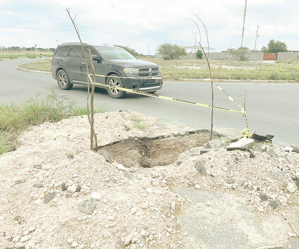 Abandona COMAPA hoyo; pone en riesgo a colonos