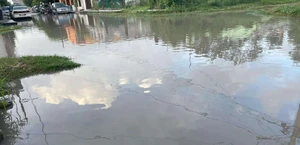 Obra los deja bajo el agua